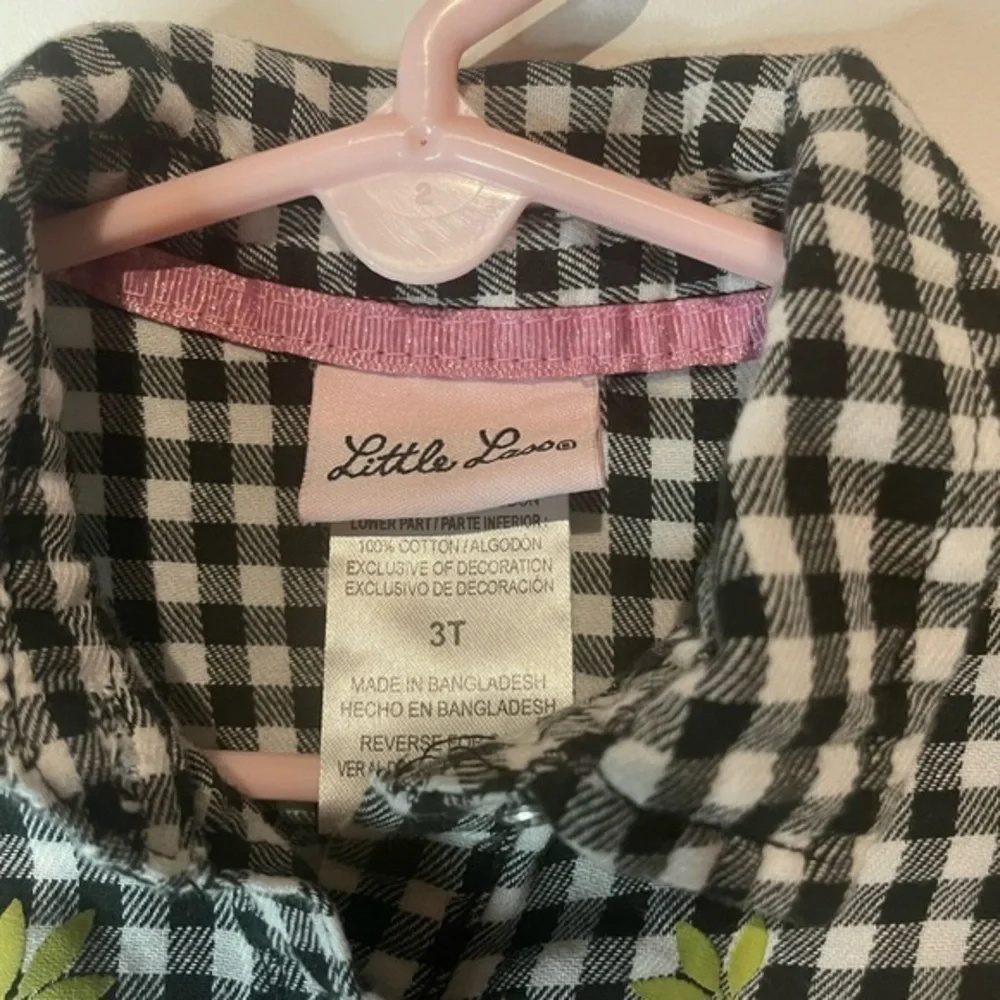Little Lass checkered romper ‎ 3t - Picture 3 of 5